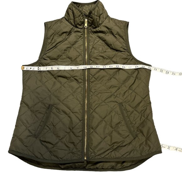 OLD NAVY Sz M Lightweight Quilted Vest Heritage Green Size Medium - Picture 7 of 10